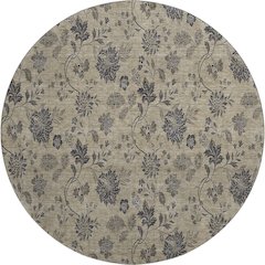 Premium Machine Washable Mayfield AMF680 Brown 8' x 8' Round Rug