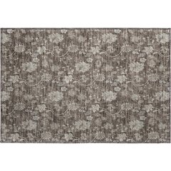 Premium Machine Washable Mayfield AMF680 Chocolate 1'8" x 2'6" Rug