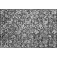 Premium Machine Washable Mayfield AMF680 Gray 1'8" x 2'6" Rug