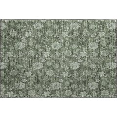 Premium Machine Washable Mayfield AMF680 Olive 1'8" x 2'6" Rug