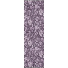 Premium Machine Washable Mayfield AMF680 Plum 2'3" x 7'6" Runner Rug