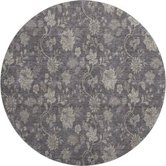 Premium Machine Washable Mayfield AMF680 Taupe 8' x 8' Round Rug