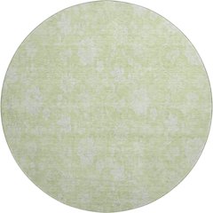Premium Machine Washable Mayfield AMF681 Aloe 8' x 8' Round Rug