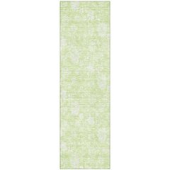 Premium Machine Washable Mayfield AMF681 Aloe 2'3" x 7'6" Runner Rug