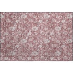 Premium Machine Washable Mayfield AMF681 Blush 1'8" x 2'6" Rug