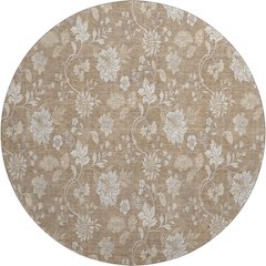 Premium Machine Washable Mayfield AMF681 Copper 8' x 8' Round Rug