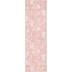 Premium Machine Washable Mayfield AMF681 Pink 2'3" x 7'6" Runner Rug