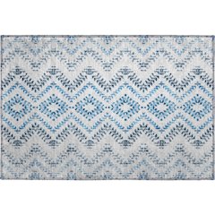 Premium Machine Washable Mayfield AMF684 Blue 1'8" x 2'6" Rug