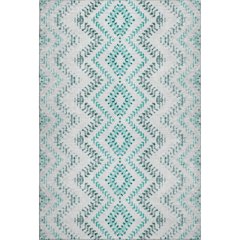 Premium Machine Washable Mayfield AMF684 Teal 2'6" x 3'10" Rug