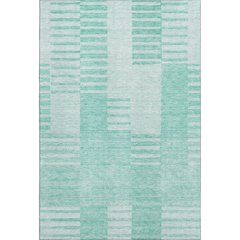 Premium Machine Washable Mayfield AMF686 Teal 2'6" x 3'10" Rug