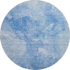 Premium Machine Washable Mayfield AMF688 Blue 8' x 8' Round Rug