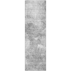 Premium Machine Washable Mayfield AMF688 Gray 2'3" x 7'6" Runner Rug