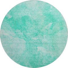 Premium Machine Washable Mayfield AMF688 Teal 8' x 8' Round Rug