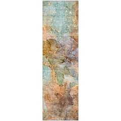 Premium Machine Washable Mayfield AMF689 Coral 2'3" x 7'6" Runner Rug