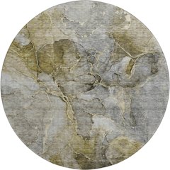 Premium Machine Washable Mayfield AMF689 Taupe 8' x 8' Round Rug