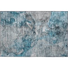 Premium Machine Washable Mayfield AMF689 Teal 1'8" x 2'6" Rug