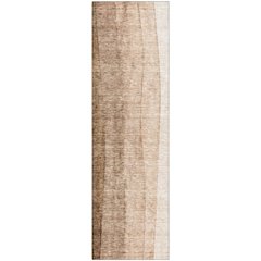 Premium Machine Washable Mayfield AMF690 Brown 2'3" x 7'6" Runner Rug