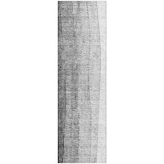 Premium Machine Washable Mayfield AMF690 Gray 2'3" x 7'6" Runner Rug
