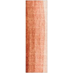 Premium Machine Washable Mayfield AMF690 Paprika 2'3" x 7'6" Runner Rug