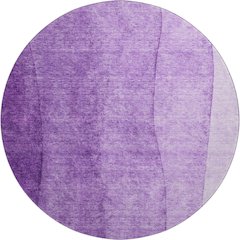 Premium Machine Washable Mayfield AMF690 Purple 8' x 8' Round Rug