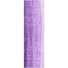 Premium Machine Washable Mayfield AMF690 Purple 2'3" x 7'6" Runner Rug