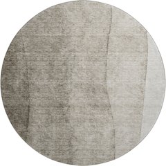 Premium Machine Washable Mayfield AMF690 Taupe 8' x 8' Round Rug