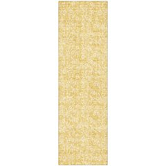 Premium Machine Washable Mayfield AMF691 Gold 2'3" x 7'6" Runner Rug