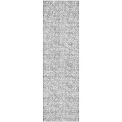 Premium Machine Washable Mayfield AMF691 Silver 2'3" x 7'6" Runner Rug