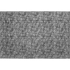 Premium Machine Washable Mayfield AMF692 Gray 1'8" x 2'6" Rug