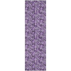 Premium Machine Washable Mayfield AMF692 Purple 2'3" x 7'6" Runner Rug