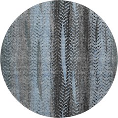Premium Machine Washable Mayfield AMF693 Blue 8' x 8' Round Rug