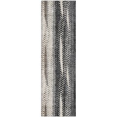 Premium Machine Washable Mayfield AMF693 Brown 2'3" x 7'6" Runner Rug