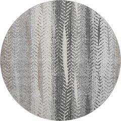 Premium Machine Washable Mayfield AMF693 Khaki 8' x 8' Round Rug