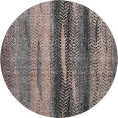 Premium Machine Washable Mayfield AMF693 Terracotta 8' x 8' Round Rug