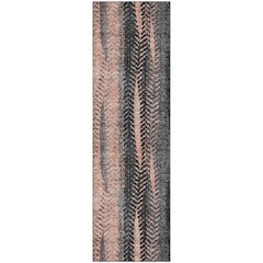 Premium Machine Washable Mayfield AMF693 Terracotta 2'3" x 7'6" Runner Rug