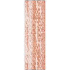Premium Machine Washable Mayfield AMF694 Coral 2'3" x 7'6" Runner Rug