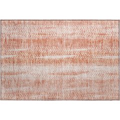 Premium Machine Washable Mayfield AMF694 Coral 1'8" x 2'6" Rug