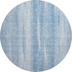 Premium Machine Washable Mayfield AMF694 Sky 8' x 8' Round Rug