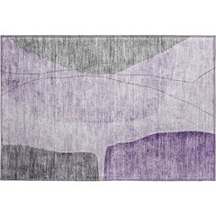 Premium Machine Washable Mayfield AMF696 Purple 1'8" x 2'6" Rug