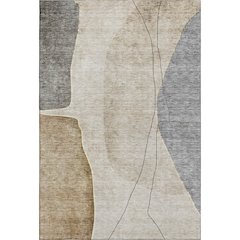 Premium Machine Washable Mayfield AMF696 Taupe 2'6" x 3'10" Rug