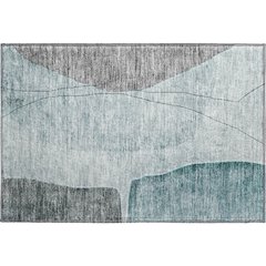 Premium Machine Washable Mayfield AMF696 Teal 1'8" x 2'6" Rug