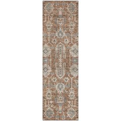 Premium Machine Washable Mayfield AMF697 Paprika 2'3" x 7'6" Runner Rug