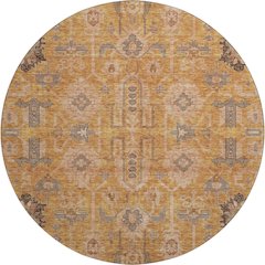Premium Machine Washable Mayfield AMF697 Terracotta 8' x 8' Round Rug