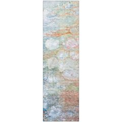 Premium Machine Washable Mayfield AMF698 Coral 2'3" x 7'6" Runner Rug