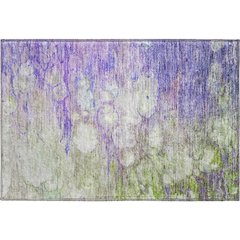 Premium Machine Washable Mayfield AMF698 Purple 1'8" x 2'6" Rug