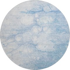 Premium Machine Washable Mayfield AMF699 Sky 8' x 8' Round Rug