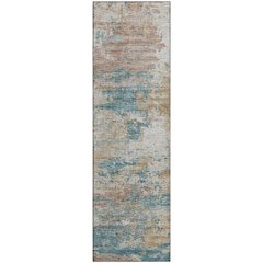 Premium Machine Washable Mayfield  Teal 2'3" x 7'6" Runner Rug