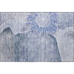 Premium Machine Washable Mayfield AMF700 Blue 1'8" x 2'6" Rug