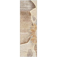 Premium Machine Washable Mayfield AMF700 Brown 2'3" x 7'6" Runner Rug