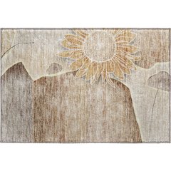Premium Machine Washable Mayfield AMF700 Brown 1'8" x 2'6" Rug